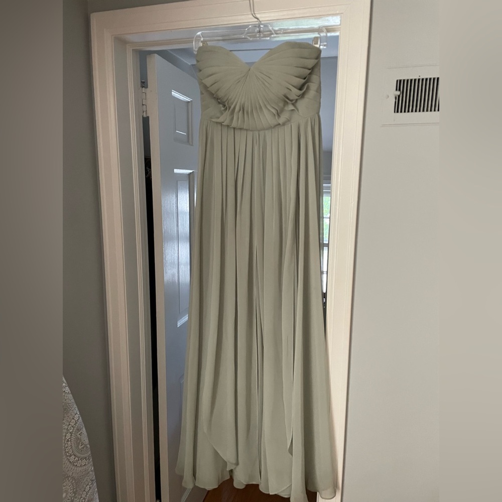 Jenny yoo Demi convertible strapless bridesmaid dress in sage
